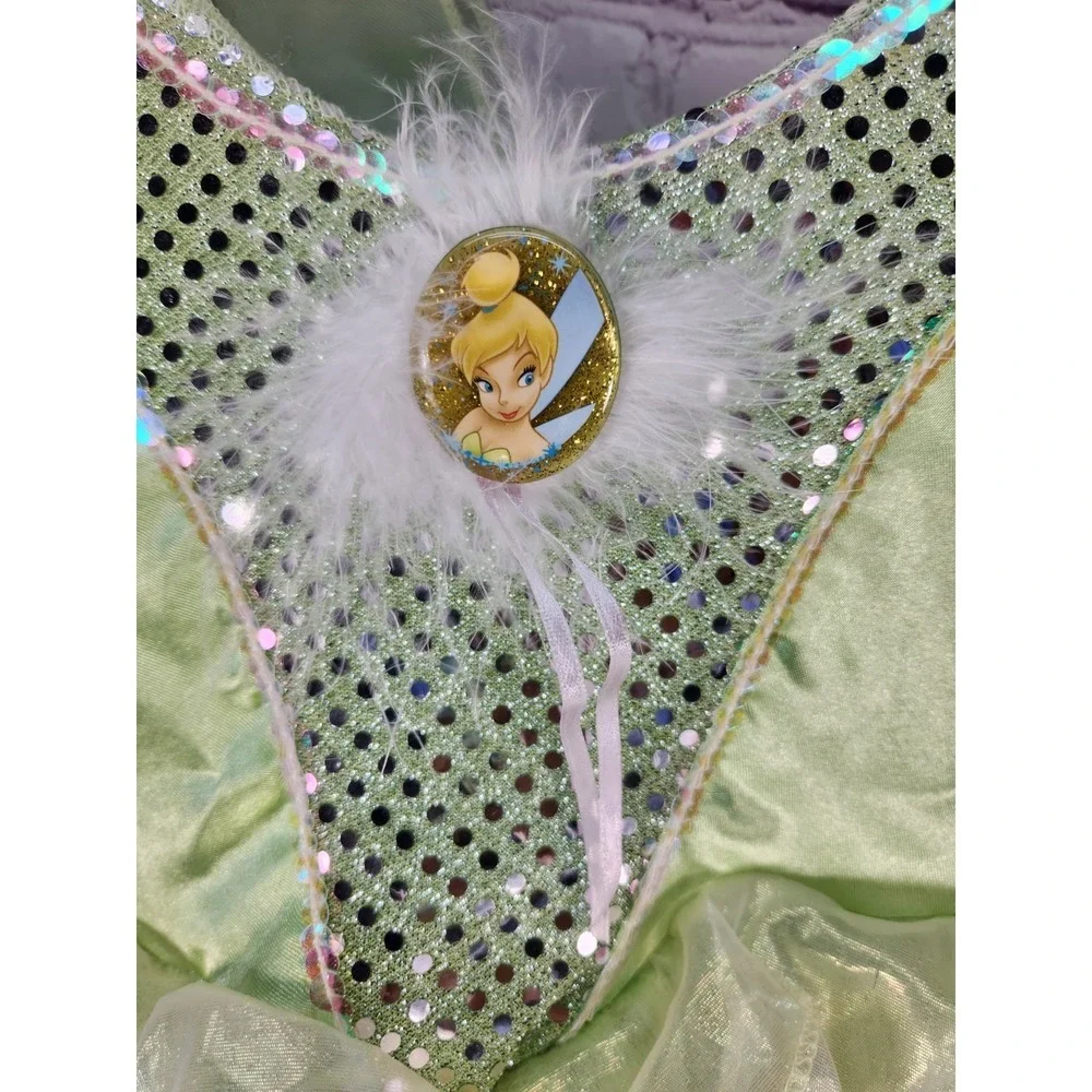 Tinkerbell Princess Tinker Bell Fairy Pixie Fancy Dress Halloween Child Costume